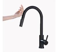 Touchless Kitchen Faucet with Pull Down Sprayer 360° Swivel High Arc Stainless Steel Sensor Mixer Tap 2 Function Brushed Finish Modern Design for Effortless Use and Convenience