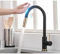 Touchless Kitchen Faucet with Pull Down Sprayer 360° Swivel Stainless Steel Dual Function Mixer Tap Modern High Arc Design for Effortless Kitchen Use