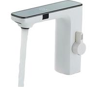 Touchless Kitchen Faucet with Smart Display, Battery-Powered Sensor Mixer Tap for Bathroom Sink, Brass Hot & Cold Water, Slish Grey h - Easy Installat, Modern Design