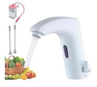 Touchless Kitchen FaucetAllCopper Single Hole Mixer Hot & Cold Dual Control Battery Powered Easy Induction Perfect for RV Camper Garden Bar Sink