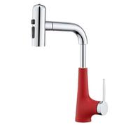 Touchless Kitchen Sink Faucet with Pull Down Sprayer, Single Handle Faucet, 360° Rotation, 4 Water Flow Modes, Suitable for Kitchen Sinks, Balcony Laundry Tubs(C)