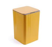 Touchless Motion Sensor Smart Trash Can 18L BatteryPowered Garbage Bin for Kitchen Bathroom Office Living Room BedroomYellow Color Modern Design