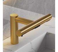 Touchless Sensor Bathroom Faucet, Soap Dispenser and Hand Drying In One, Automatic Infrared Sensor, with Hot/Cold Air, Restroom Toilet Faucet, for Commercial Lavatory