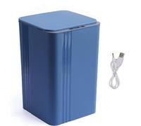 Touchless Smart Trash Can with Motion Sensor 26L Electric Garbage Bin for Kitchen Bathroom Office Living Room Rechargeable Blue Color OdorFree Solution
