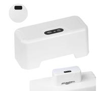 Touchless Toilet Flush - Infrare Sensor Flusher Kit - Rechargeable USB Charging with 1800mAh Battery, Hands Free External Infrared Sensor Toilet Flusher for Most Homes and Public Toilets