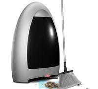 Touchless Vacuum Automatic Dustpan, 1000W Automatic Sensor Trash Can with 3.6L Dustbin, Dual Filter Cleaner for Kitchen, Salon & Pet Hair gray