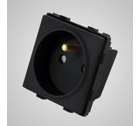 TouchMe Z/U Female Modular, Black TM625B Z Ground Pin