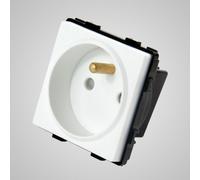 TouchMe Z/U Female Modular, White TM625W Z Ground Pin