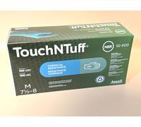 Ansell TouchNTuff Disposable Gloves Green Nitrile Powder Free Smooth Size 8 - Pa