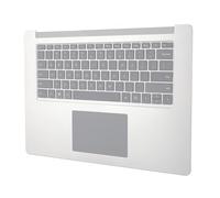 Touchpad Keyboard with Palm Rest, Standard QWERTY Layout, Palm Rest for 15 Inch Laptop for Daily Use (Silver)