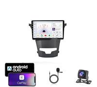Touchscreen Android 15 Navigation Compatible With SsangYong Korando 3 Actyon 2 2013-2017 | Wireless CarPlay & Android Auto Stereo with GPS, 4G & WiFi, Bluetooth, Backup Camera | Plug & Play