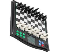 Touchscreen Electronic Chess Set with Magnetic Pieces, LCD Screen, Built-in AI, 30 Game Modes, Automatic Save Function, Voice Tutor for Beginners