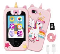 Touchscreen Kids Phone Toy for Girls with Camera and Music Player