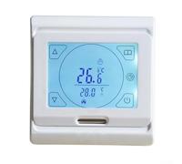 Touchscreen Thermostat for Underfloor Heating Systems Featuring Programmable Weekly Schedule and Integrated Floor Sensor for Precise Temperature Control