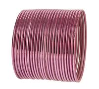 Touchstone Colorful Bangle Collection Modern Pretty Attractive Look Wrist Filler Indian Bollywood Onion Color Designer Jewelry Metal Bangle Bracelets Set of 24. for Women.