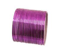Touchstone "Colorful Bangle Collection Modern Style Pretty Look Passionate Purple Textured Color Wrist Filler Indian Bollywood Thin Designer Jewelry Metal Bangle Bracelets for Women. Set of 24.