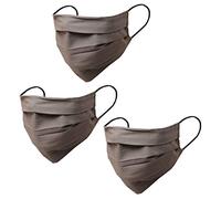 Touchstone filter pocket double layer cotton fabric face mask Reusable Machine Washable for men, women. (Pack of 3). Grey
