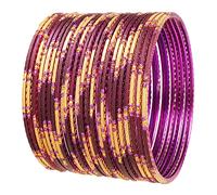 Touchstone Indian Fresh Bollywood Fashion Bangle Handmade Rhinestone Designer Jewelry For Women, XL - Circ 8.6 in-Indn Size 2.12-Dia 2.7 in, Metal, No gemstone