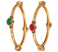 Touchstone NEW Colorful Bangles Collection Indian Bollywood Enchanting Multicolor Faux Silk Thread Yellow Rhinestone Designer Jewelry Bangle Bracelets. Set of 13. in Antique Gold Tone for Women.