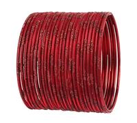 Touchstone New Indian Bollywood Fresh Fashion Trend Setter Beautifully Engraved Work Scintillating Rhinestone Chocolate Color Designer Jewelry Adorable Bracelets Bangle. Set of 24.for Women.