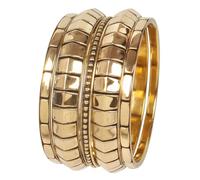 Touchstone New Indian Bollywood Handcrafted Vogue Definition Multicolor Lac Filled Designer Jewelry Thick Thin Kada Bangle Bracelets. Set of 5. in Gold Tone for Women.