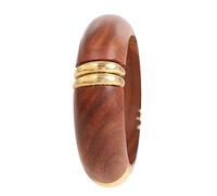 Touchstone NEW Indian Bollywood Masterly Handcrafted Brass Clipping Pattern Style Statement Thick Designer Jewelry Bracelet Bangle In Natural Tone For Women.