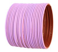 Touchstone New Indian Bollywood Pastel Color Bangle Collection Beautifully Handcrafted Western Choice Pastel Light Lilac Color Designer Jewelry Bracelets Bangles. Set of 24.