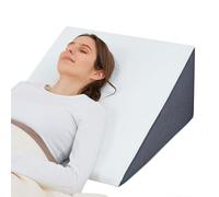 Touchutopia Bed Wedge Pillow for Sleeping, 12" 24" 24" Triangle Cooling Memory Foam Top, Elevated Support Wedge Pillow - Removable Washable Cover
