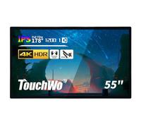 TouchWo 55 inch Interactive Touchscreen Monitor, Electronic Whiteboard with 16:9 FHD 1080P Display, Windows 10 All-in-One PC for Industrial, Office and Classroom, Core i5 RAM 4G & ROM 128G