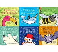 Touchy-feely That's Not My Series 6 Books Collection Set #1( That's not my flamingo, That’s Not My Narwhal, That's Not My Bee, That’s Not My Polar Bear, That’s Not My Snowman, That’s Not My Bat )