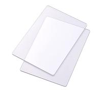 TOUFA Cutting Pads,2pcs Transparent Cutting Pad Accessory Durable PC Material Plate 3mm Thickness Replacement Pad for Die Cutting & Embossing Machine