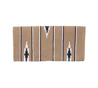 Tough 1 55% Wool Sierra Saddle Blanket, Taupe/Black/Cream, 30 x 30