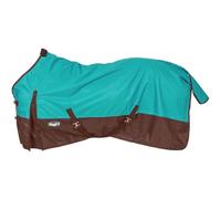 Tough 1 600 Denier Waterproof Horse Sheet, Turquoise/Brown, 81-Inch