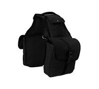 Tough-1 Canvas Saddle Bag for Horses - Black