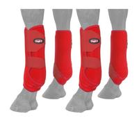 Tough 1 Extreme Vented Sport Boots Set, Red, Large