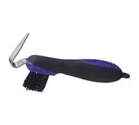 Tough 1 Great Grip Hoof Pick/Brush, Purple