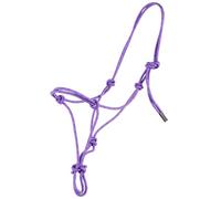 Tough 1 Horse Poly Rope Tied Halter, Purple