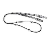 Tough 1 Knotted Cord Roping Reins, Black/White, 1" X 8'