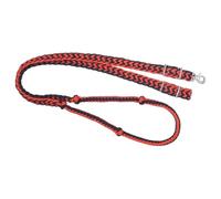 Tough 1 Knotted Cord Roping Reins, Orange/Black