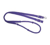 Tough 1 Knotted Cord Roping Reins, Purple, 1" X 8'