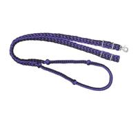 Tough 1 Knotted Cord Roping Reins, Purple/Black