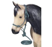 Tough 1 Miniature Poly Rope Halter with Lead, Green/Hunter, Medium