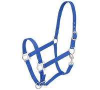 Tough 1 Nylon Halter with Satin Hardware, Blue/Royal, Horse