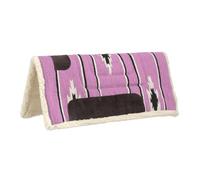 Tough 1 Pony square Saddle Pad, Pink/black/Cream