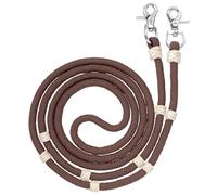 Tough 1 Royal King Braided Contest/Roping Reins, Brown
