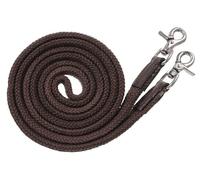 Tough 1 Royal King Deluxe Flat Roping/Contest Reins, Brown