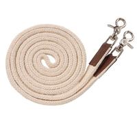 Tough 1 Royal King Deluxe Flat Roping/Contest Reins, White