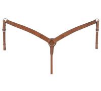 Tough 1 Royal King Frontier Breast Collar, Medium Oil, 1 1/2" to 1 1/4