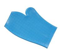 Tough 1 Rubber Grooming Glove, Turquoise