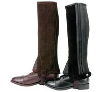 Tough 1 Suede Leather Half Chaps Brown